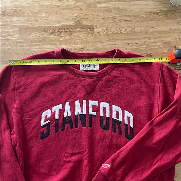 Vintage 90s Red Stanford Crewneck Sweater - Picture 4 of 5